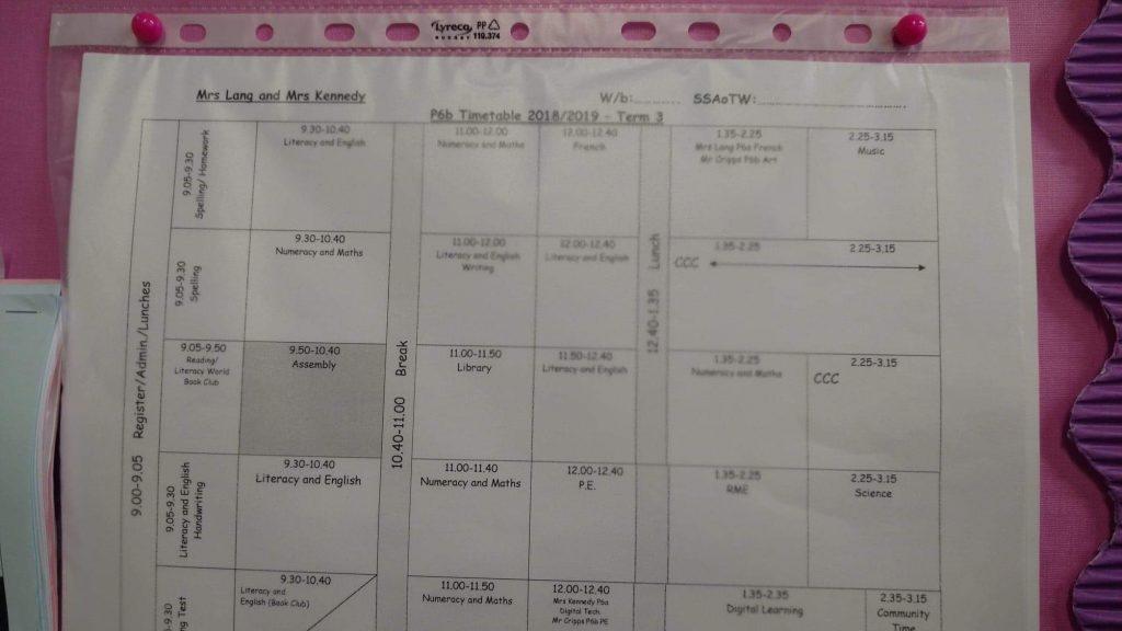 Timetables from Scotland Let's learn English together